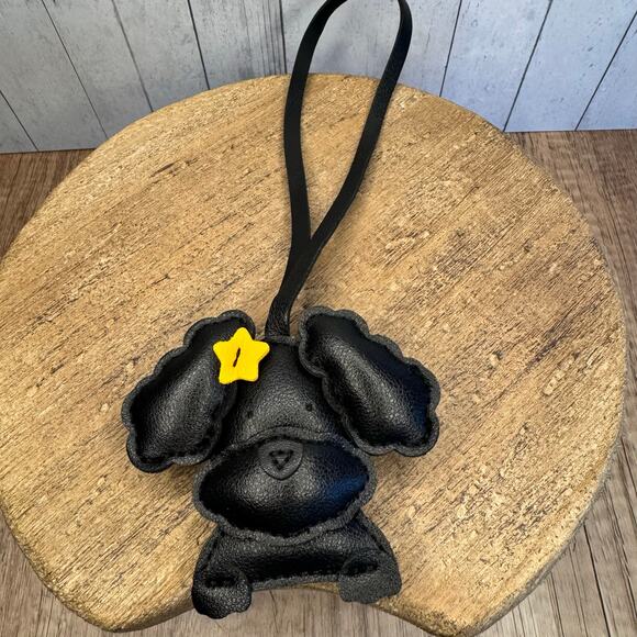 Black Fluffy Ear Dog Bag Charm Poodle Yorkie Small Dog Purse Charm Dog Gift NEW - Picture 2 of 7
